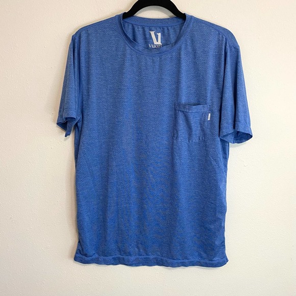 Vuori Other - Vuori Men's Tradewind Crew Workout Shirt Blue Size M